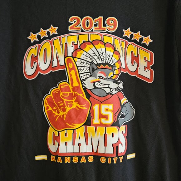 Size Medium 2019 Kansas City Chiefs Conference Champs - Picture 3 of 4